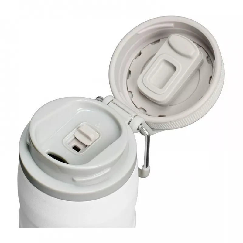 Thermobeker STANLEY Iceflow dagelijks gebruik 470 ml, RVS, flip-sluiting, wit