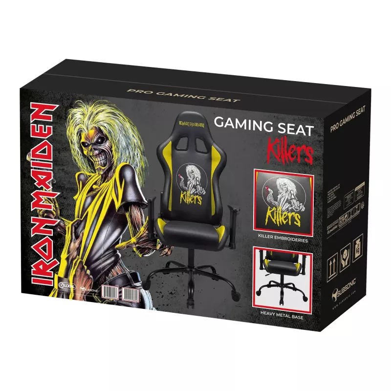 Gamingstoel SUBSONIC Subsonic Pro Iron Maiden Killers — ergonomisch design, in hoogte verstelbaar