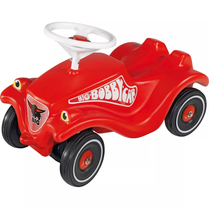 Glijauto Simba-Dickie BIG Bobby Car Classic rood met Whisper Wheels en schoenverzorging
