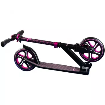Aluminium step Pro 215 mm (zwart/roze)