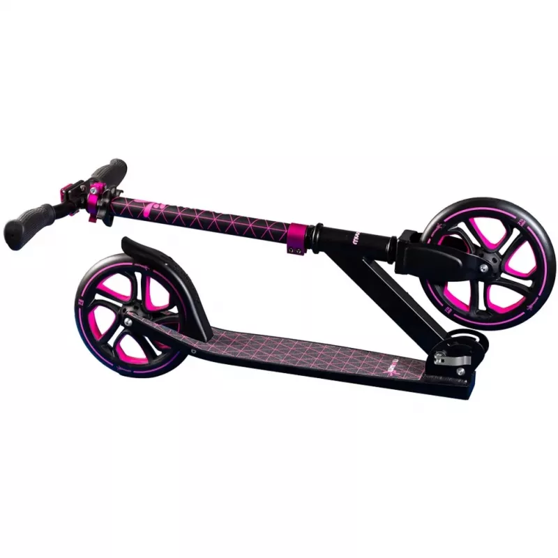 Aluminium step Pro 215 mm (zwart/roze)
