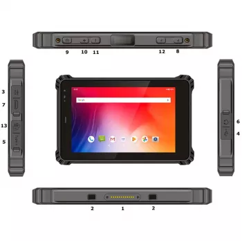 Robuuste outdoor-tablet ALLNET X-trail-100-Intel-2D met 2D-scanner, NFC en LTE