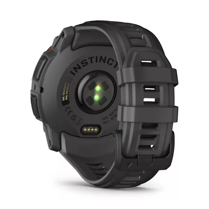Garmin Instinct 3 Solar GPS-smartwatch 1,3 inch MIP 176x176 touchscreen zwart