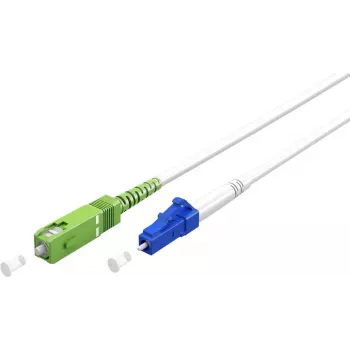 Goobay 59610 glasvezelkabel 3 m SC/APC LC/UPC FTTH OS2 wit (59610)