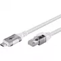 Netwerkkabel Goobay 74180 USB-C RJ-45 Cat6 10 m wit