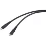 Renkforce USB-C-kabel USB4 zwart TPE-mantel RF-6662038 - digitaal/data - 0,5 m (RF-6662038)
