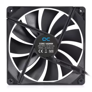 Ventilator Alphacool 24853 14 cm zwart 2000 RPM hydraulisch