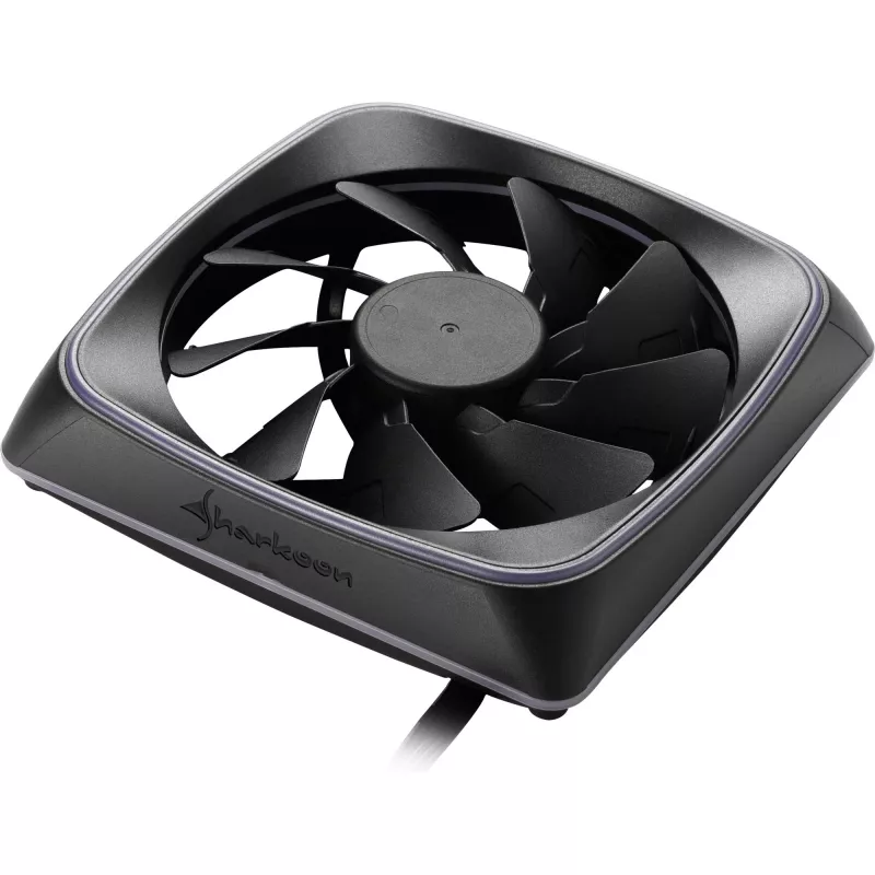 Ventilator Sharkoon RGB SHARK Lights 12 cm zwart