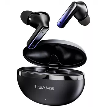 Bluetooth-hoofdtelefoon Usams TWS E02 ANC+ENC zwart