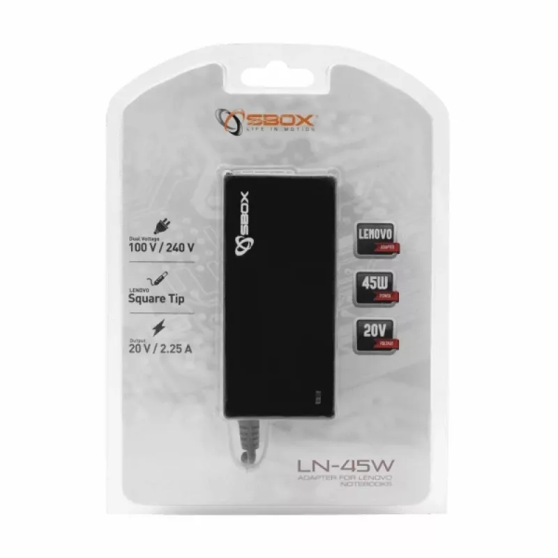 Sbox adapter voor Lenovo notebooks LN-45W