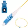 Extralink LC/UPC pigtail, singlemode G.652D, 900 µm PVC, 1 m, FTTH, geel