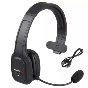 Audiocore 74452 Bluetooth-headset koptelefoon ruisonderdrukking microfoon callcenter Google Siri kantoor draadloos
