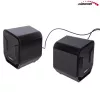 Audiocore AC865B 2.0 USB-computerluidsprekers, 6 W, zwart/blauw