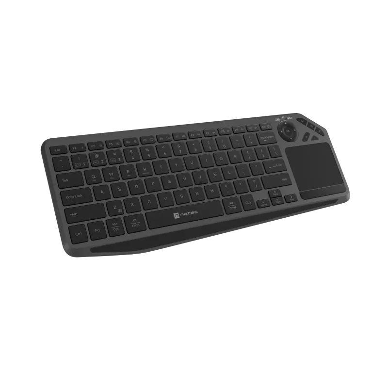 Natec Turbot 2 | toetsenbord | draadloos | US | Bluetooth | zwart/grijs