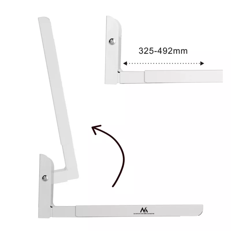 Maclean MC-915W vervangende magnetrondeurgreep, wit