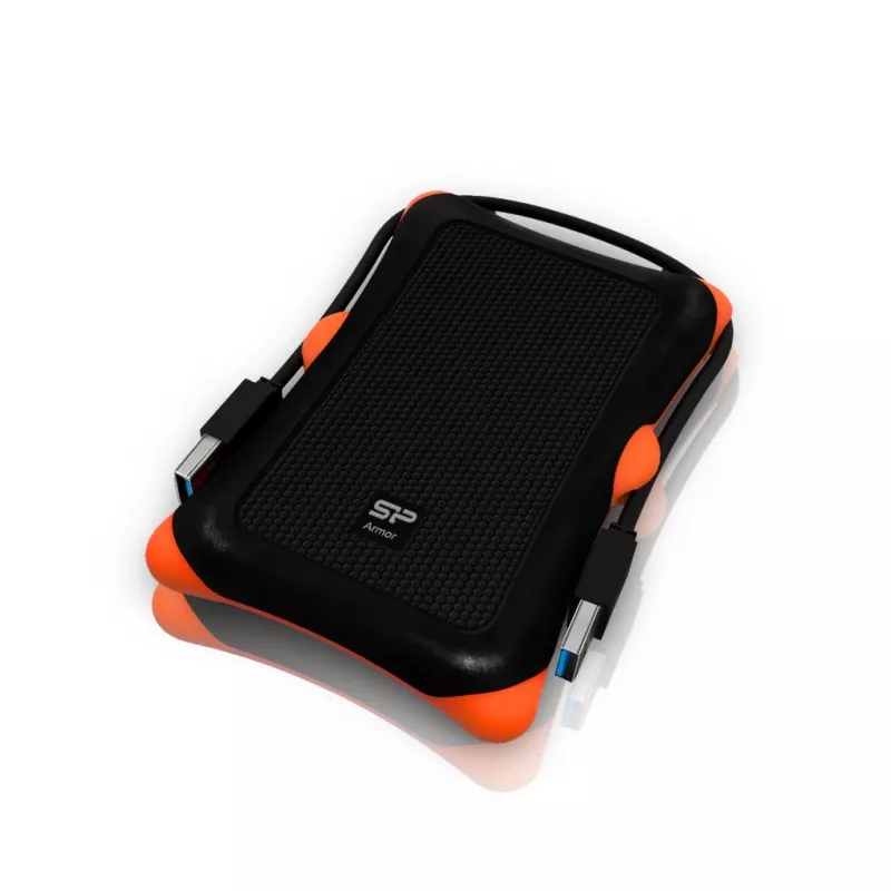 Externe HDD Silicon Power Armor A30 (1TB; 2.5; USB 3.2; 5400 tpm; oranje-zwart; SP010TBPHDA30S3K)