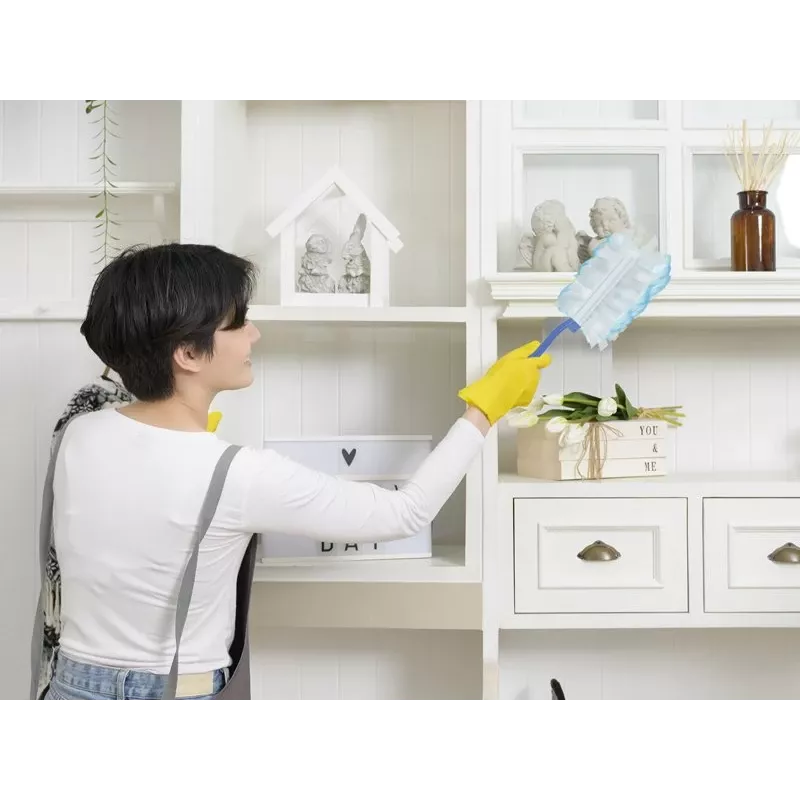 Beper C203PUL004 verenstofferset met 10 navullingen — handveger-set, verwisselbare microvezelkoppen