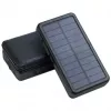 PowerNeed ES20000B opvouwbaar zonnepaneel met powerbank, 9 W, 20000 mAh, Li-Poly, 2x USB 2 A, zwart