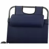 Opvouwbare tuinligstoel met kussen Black Forest, navyblauw