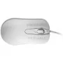 Bedrade ambidextreuze optische muis ManMachine Man & Machine C muis — USB Type-A, laser 1000 dpi, 3 toetsen, scrollwiel (hygiënisch wit)