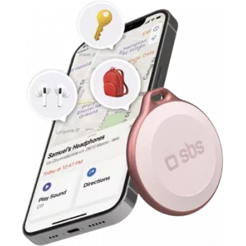 Finder SBS TEFINDBTAPP GPS-tracker universeel roze batterij CR2032