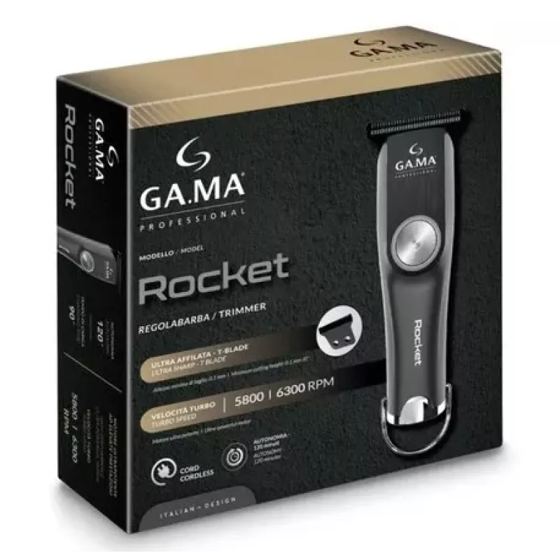 GA.MA PM2510 Rocket kabel-/accutrimmer, zwart | GA.MA