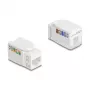 Delock 90720 Keystone-module RJ45 naar LSA Cat.6A UTP, 90 graden, gereedschapsvrij
