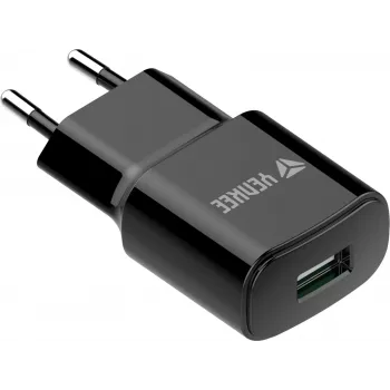 Net-USB-A-oplader YENKEE YAC 2013BK — 12 W, 2,4 A uitgang