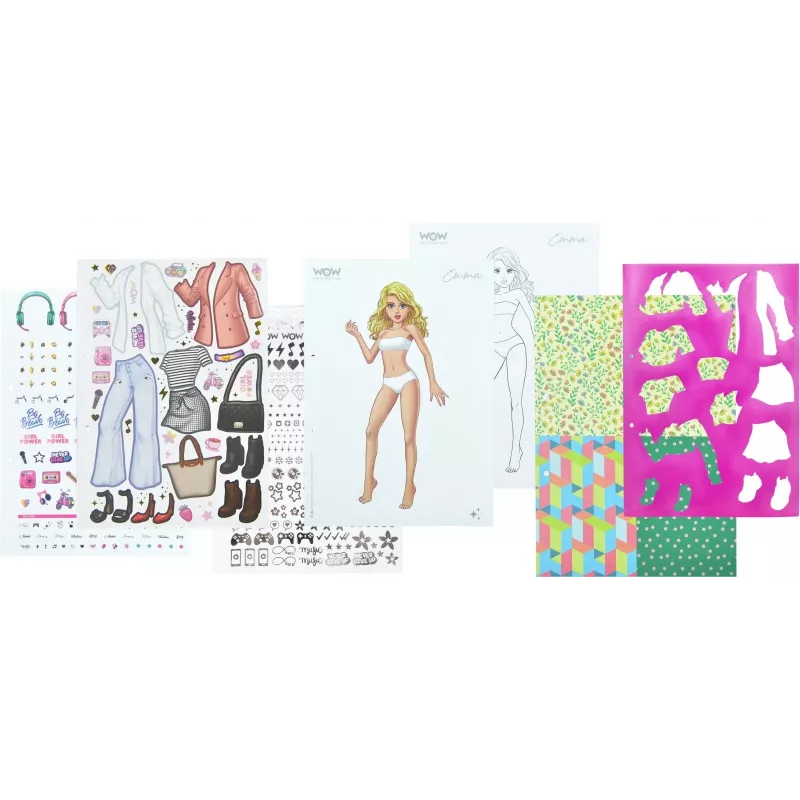 Creatieve set Kids Euroswan Fashion Book WoW Generation WOW00054 — knutselset voor kinderen