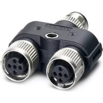 Phoenix 1403627 kabeladapter M12 zwart - grijs (1403627)