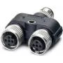 Phoenix 1403627 kabeladapter M12 zwart - grijs (1403627)