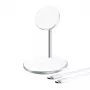 Draadloze oplader Choetech T581-F met standaard (wit)