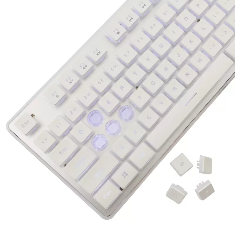 Mechanisch gaming-toetsenbord White Shark TACHI-W-US — compacte TACHI White-indeling