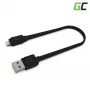 Green Cell KABGC02 Lightning-kabel 0,25 m zwart