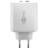 Goobay 65412 oplader voor mobiele apparaten hoofdtelefoon, laptop, smartphone, tablet wit AC binnen
