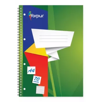 Spiraalschrift Forpus, A4/70, gelinieerd, softcover 0722-022