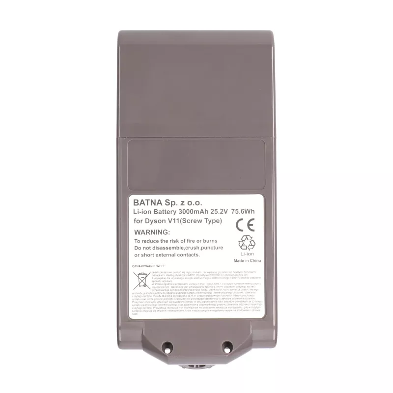 Batterij Dyson voor stofzuiger V11 schroef 25,2 V 3000 mAh