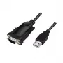 LogiLink AU0048A seriële kabel zwart 1,5 m USB A DB-9
