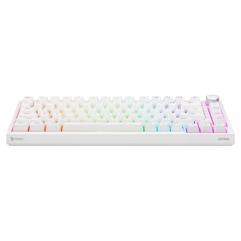 Savio ASTRAL WHITE JADE toetsenbord gaming USB QWERTY US International
