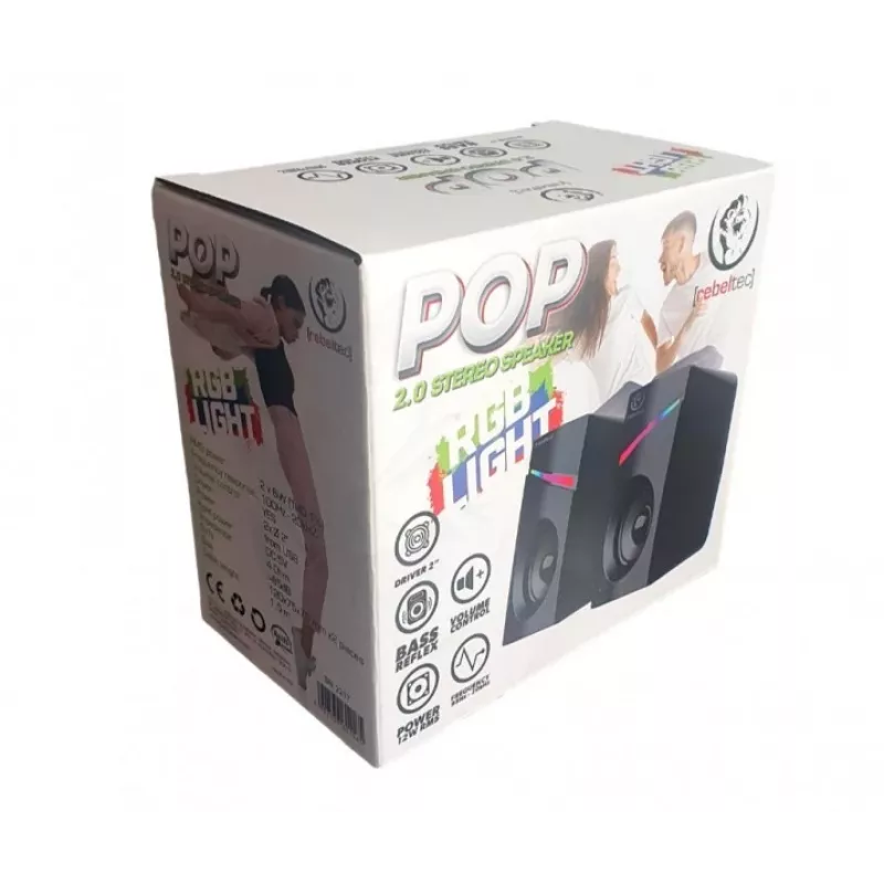 Stereo 2.0 luidspreker POP, RBLGLO00047, 20W