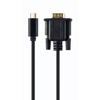 USB-grafische adapter Gembird A-CM-VGAM-01, USB-C naar VGA, 1920x1080, 0,15 m kabel, zwart
