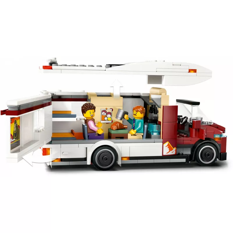 Constructiespeelgoed LEGO City avontuurcamper 60454, 385 onderdelen, hoogte 80 mm, voor kinderen vanaf 6 jaar
