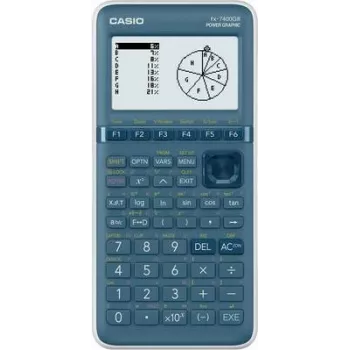Grafische rekenmachine CASIO FX-7400GIII met cyaankleurig display, 21-cijferige weergave