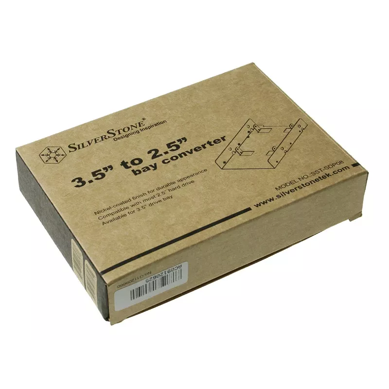 SilverStone SST-SDP08 bay converter 3,5 naar 2x 2,5 inch