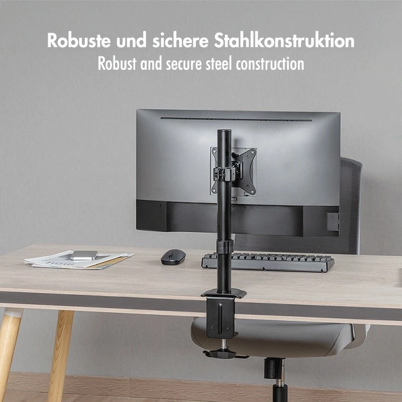Monitorarm 17-32 inch, max. 9 kg, zwart