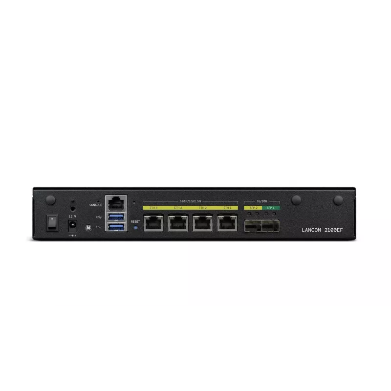 LANCOM 2100EF – SD-WAN-gateway – met glasvezel en Ethernet – 1GbE, 2.5GbE – 1U – cloudbeheerd – tafel-/rackmontage (61109)