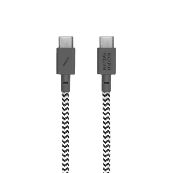 USB-C-naar-USB-C-kabel Native Union Anchor kabel 1,8 m zwart wit
