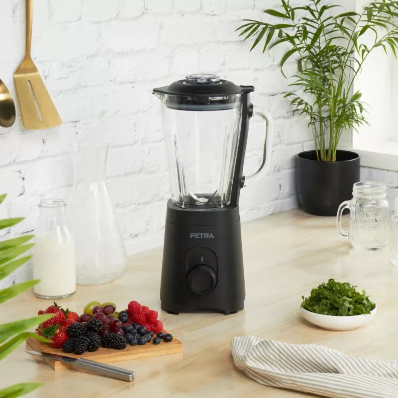 Glazen mixbeker Petra PT5531MBLKVDE zwart
