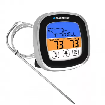 Vleesthermometer BLAUPUNKT FTM501 digitaal, bereik -20–300 °C, grijs, snelle reactie