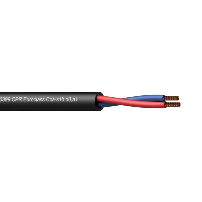 Audiokabel PROCAB CLS215-CCA/1 100 m zwart koper AWG 16